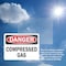 Signmission Compressed Gas Danger Sign, Vinyl Decal, 14in W x 10in L, 2PK OS-2PACK-DS-D-1014-L-19280 - alternate 2